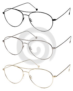 Spectacles isolated on white background