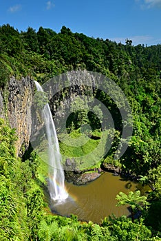 Spectacular 55m Bridal Veil Falls in New Zealand