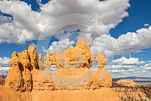 Spectacular Canyon Wall with Windows in Bryce Canyon