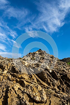 Spectacular cliffs and rocky coast line of Costa Brava,Catalonya,Spain