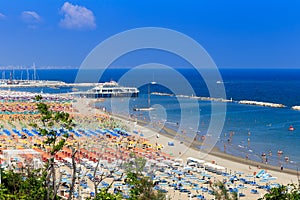 Spectacular and colorful view of the beaches