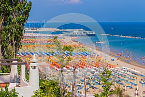 Spectacular and colorful view of the beaches