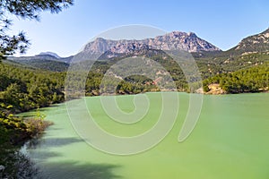 The spectacular Doyran pond is in Konyaalti. Antalya-Turkey