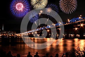 Spectacular Fireworks at Han River