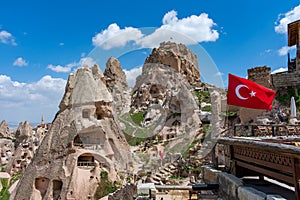 Spectacular glimpse of UÃ§hisar in Turkey