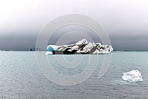 Spectacular iceberg on Jokulsarlon Lagoon, Iceland