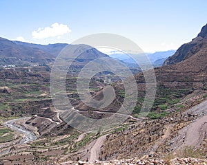 Spectacular Inca Terracing, Peru photo