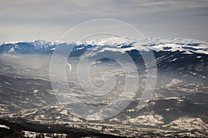 Spectacular Landscape in Carpathians Mountains