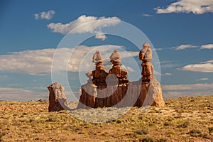 Spectacular landscapes of Goblin valley state park in Utah, USA