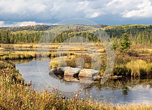 Storm clearing out of Algonquin Park in autumn