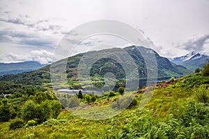 Spectacular mountain scenery of Loch Shiel