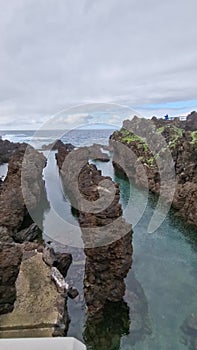 Spectacular natural swimming pools in Porto Moniz, Madeira