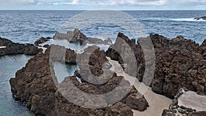 Spectacular natural swimming pools in Porto Moniz, Madeira