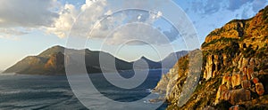 Spectacular ocean road leads to Chapmans Peak, world`s nicest sunset spot