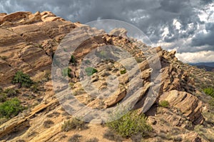 Spectacular Rock Formation at Vazquez Rocks photo