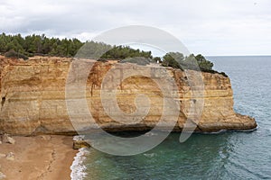 Spectacular rock formations on Benagil Beach