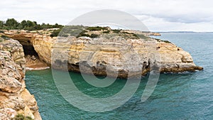 Spectacular rock formations on Benagil Beach