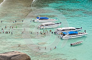 Spectacular scene from Sail rock view point Similan Island