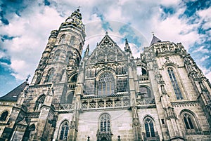 St. Elisabeth cathedral in Kosice, Slovakia, analog filter