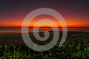 Spectacular sunset in Broome, WA, Australia