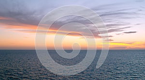 Spectacular sunset on Mar de Cortes