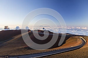 Spectacular sunset from mauna kea - hawaii