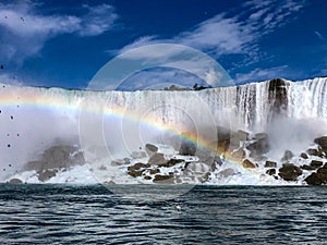 Spectacular view of American Falls part of Niagara Falls