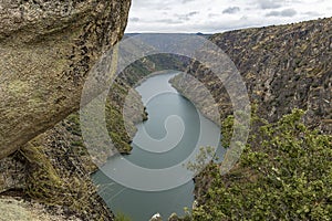 Spectacular view of the arribes del duero canyon from the Picon de Felipe viewpoint photo