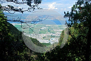 A spectacular view of Dali as seen from Mount Cangshan