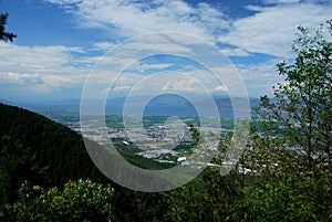 A spectacular view of Dali as seen from Mount Cangshan