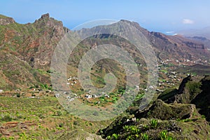 Spectacular view on island of Sao Nicolau, Cape Verde photo