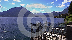 Spectacular view of lake Como from Varenna.travel italy.italian alps.