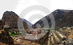 Spectacular view of Ollantaytambo