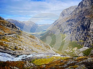 Spectacular view in Trollstigen scenic road