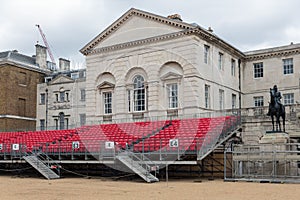 Spectator platform for Horse Guards parade in London
