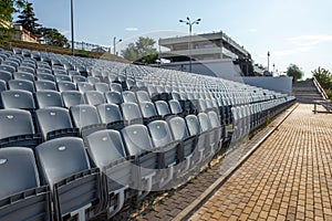 Spectator tribune on the banks of the Don