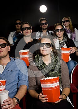 Spectators at cinema