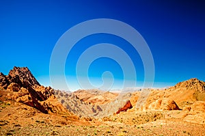 Spectecular mountain landscape next to Gorges du Dades in Morocco