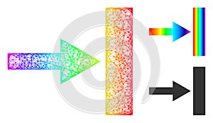 Rainbow Network Gradient Move Right Icon