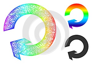 Spectrum Hatched Gradient Rotate Icon