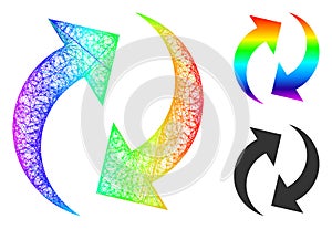Rainbow Net Gradient Refresh Icon