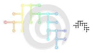 Spectral Net Gradient Binary Circuit Icon