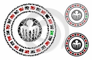 Spectre casino Mosaic Icon of Irregular Items