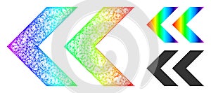 Spectral Net Mesh Gradient Shift Left Icon