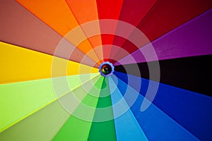 Spectrum colors on umbrella