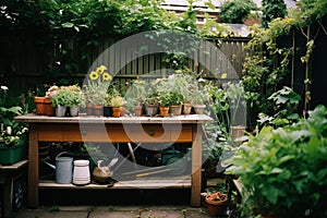 Spectrum of Gardening: Tools, Plants, and Decor in Natural Harmony