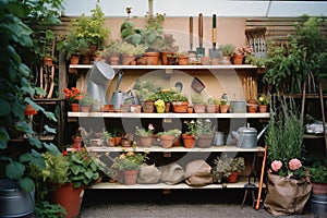 Spectrum of Gardening: Tools, Plants, and Decor in Natural Harmony