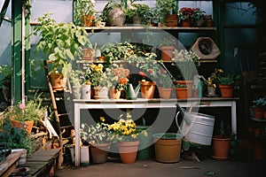 Spectrum of Gardening: Tools, Plants, and Decor in Natural Harmony