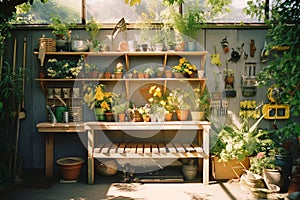 Spectrum of Gardening: Tools, Plants, and Decor in Natural Harmony