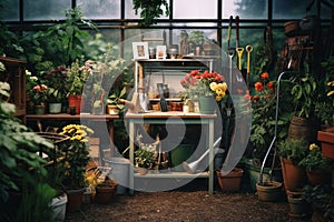 Spectrum of Gardening: Tools, Plants, and Decor in Natural Harmony